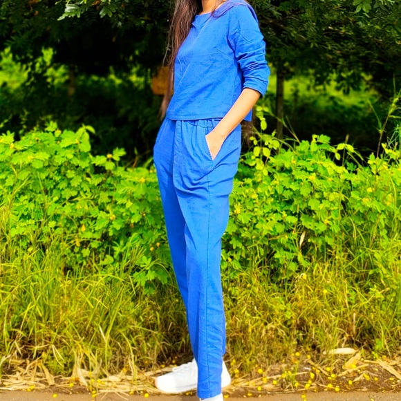 Coord set- Two piece Lace up pant set - Picture 8 of 8